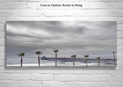 Oceanside California Pier Wall Decor in Panorama