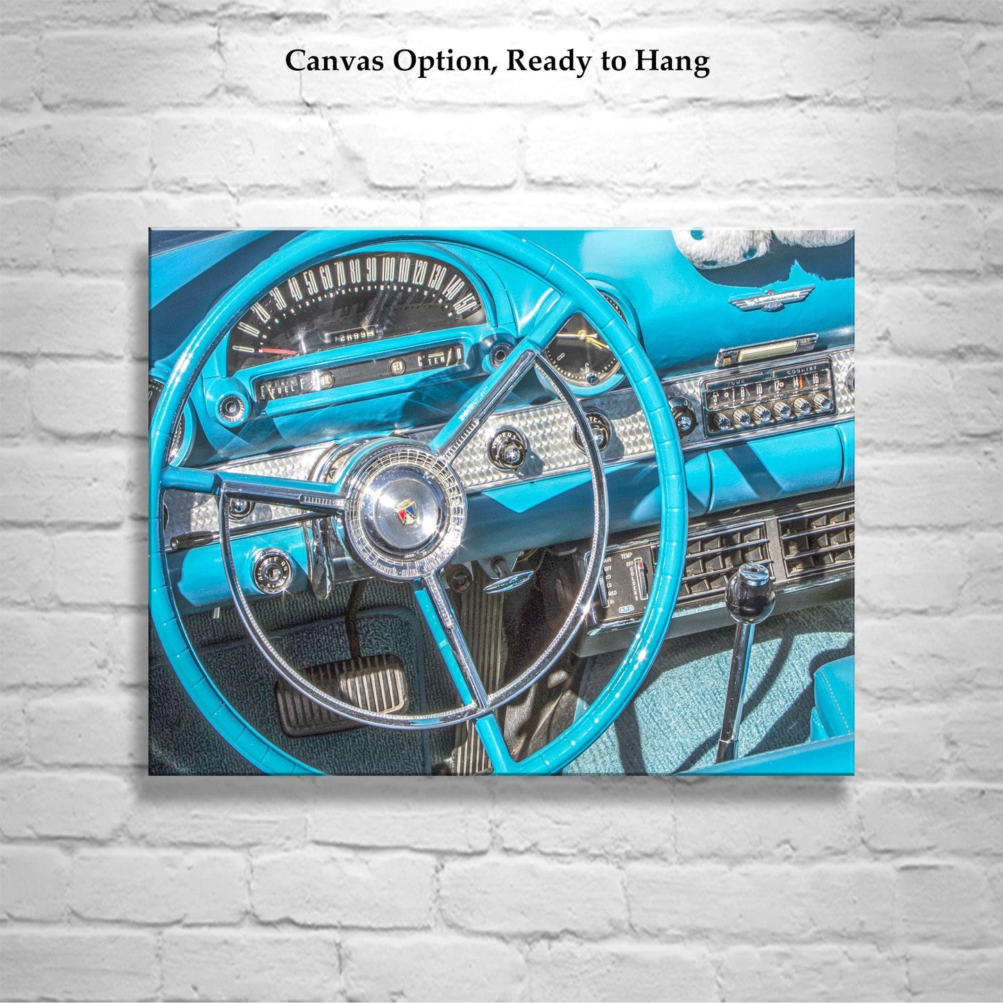 Ford Thunderbird Vintage Car Art Print | Mid Century T-Bird Art