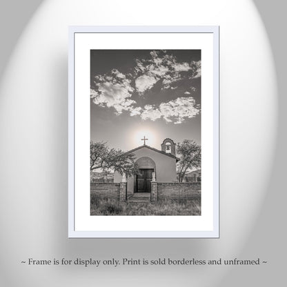 Sasabe Arizona Church Picture as Southwest Style Wall Decor