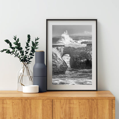 Black and White Mendocino Seascape – Northern California Art Print