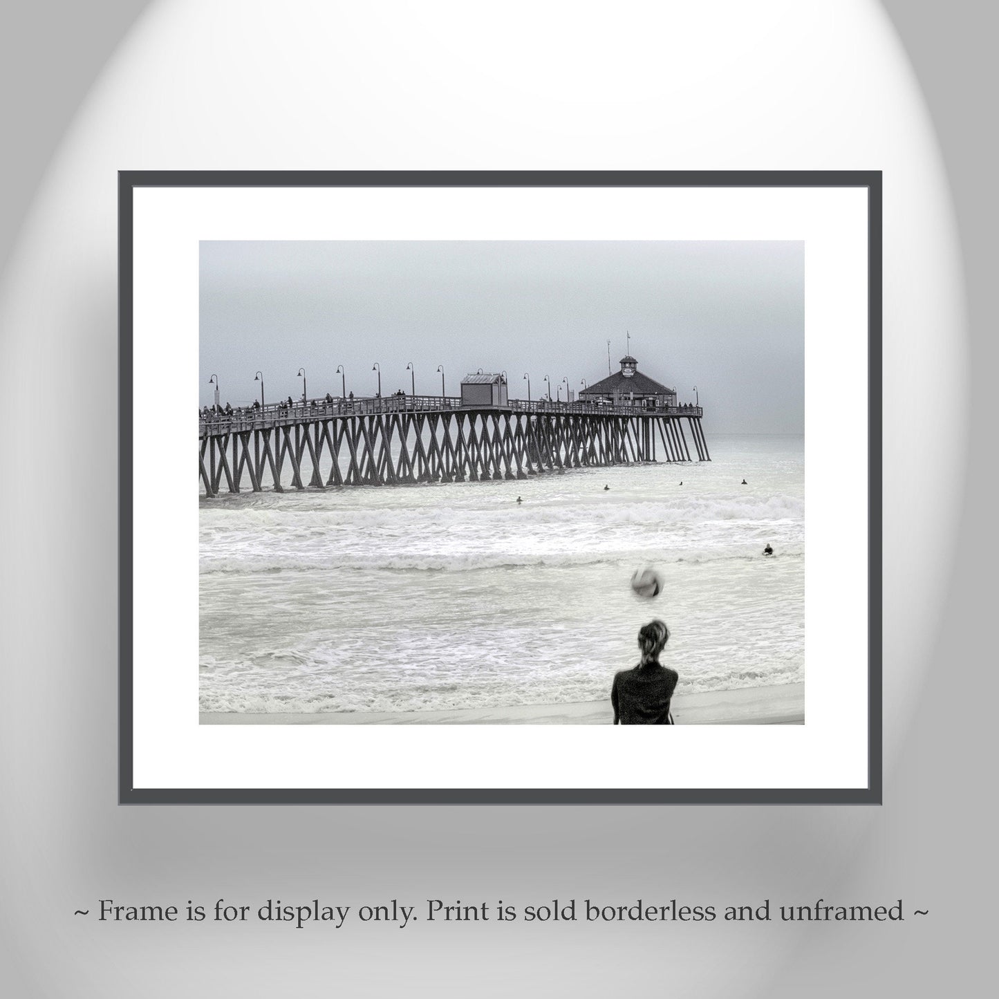 Imperial Beach Volleyball Art Print | San Diego Ocean Pier Photography | Southern California Beach Sports Wall Decor Gift for Home or Office