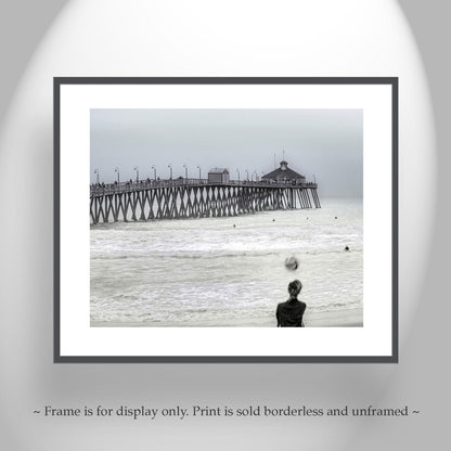 Imperial Beach Volleyball Art Print | San Diego Ocean Pier Photography | Southern California Beach Sports Wall Decor Gift for Home or Office