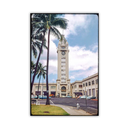 Honolulu Hawaii Vintage Photograph of Aloha Tower Lighthouse