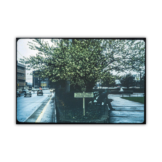 Iconic Georgia Peach Wall Art – Vintage Peachtree Street Photo