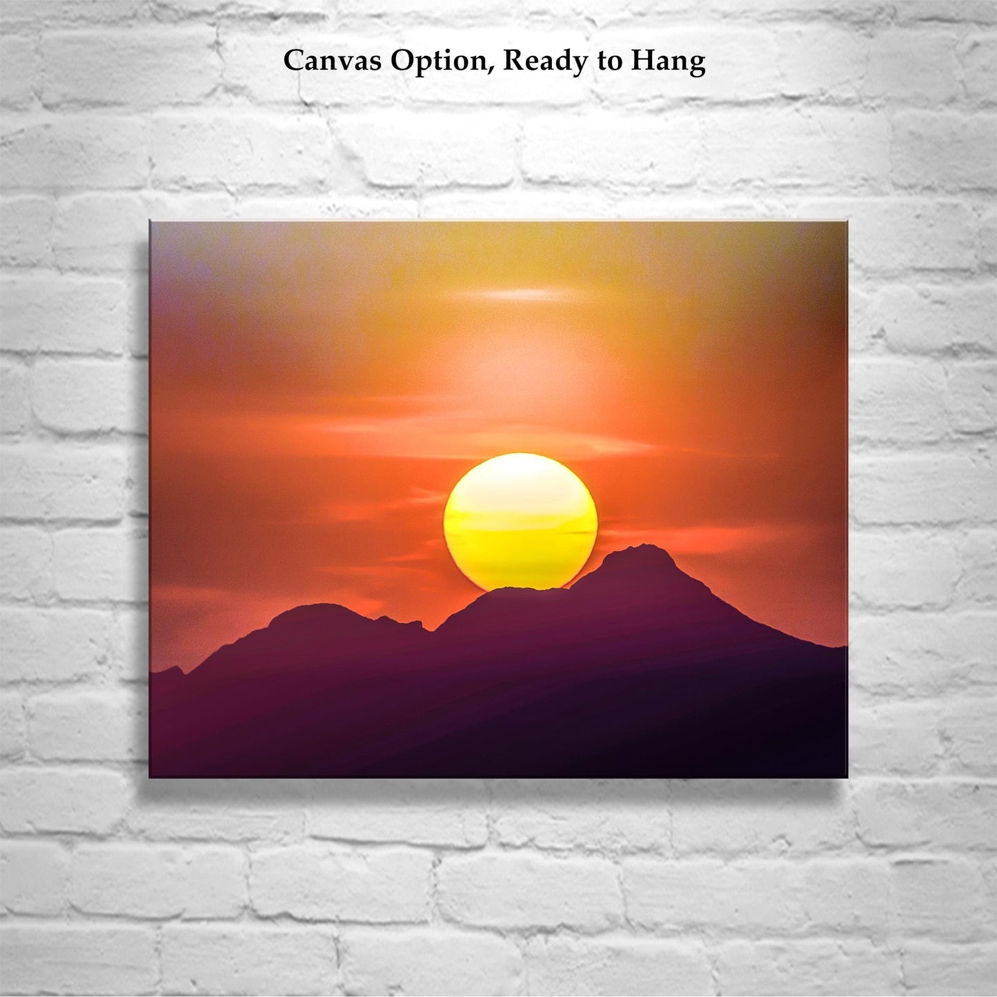 Sonoran Desert Sunset Wall Art – Tucson Landscape Canvas Art