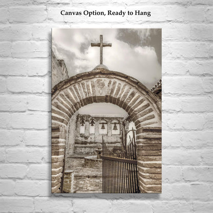 Mission San Juan Capistrano Art Print | Sepia Wall Decor