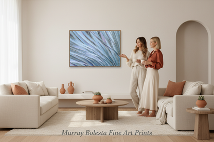 Blue Agave Botanical Art Print - Framed Desert Succulent Wall Decor