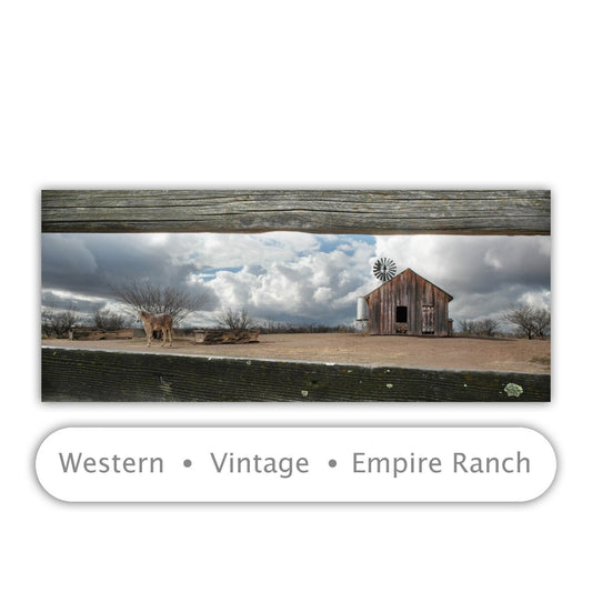 Horse Art with Empire Ranch Corral | Rustic Equestrian Wall Decor