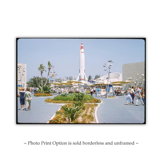 Vintage Disneyland Tomorrowland Photo – 1950s Wall Art Print