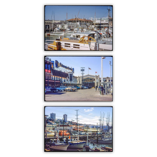 Mid-Century Fisherman's Wharf Photos Set – San Francisco Wall Art