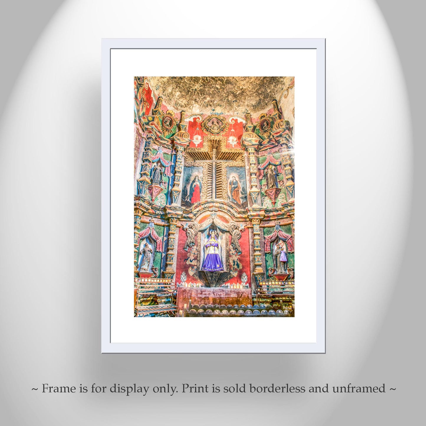 San Xavier del Bac Spanish Colonial Mission Church Interior Art