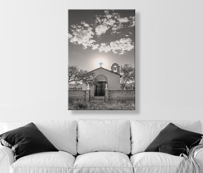Sasabe Arizona Church Picture as Southwest Style Wall Decor