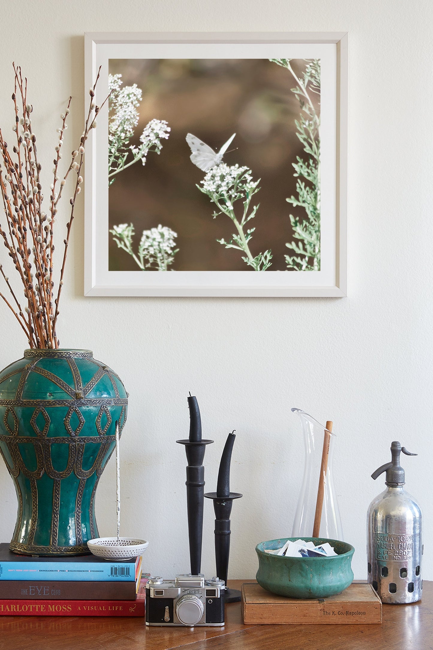White Butterfly Photo – Peaceful Arizona Nature Wall Art