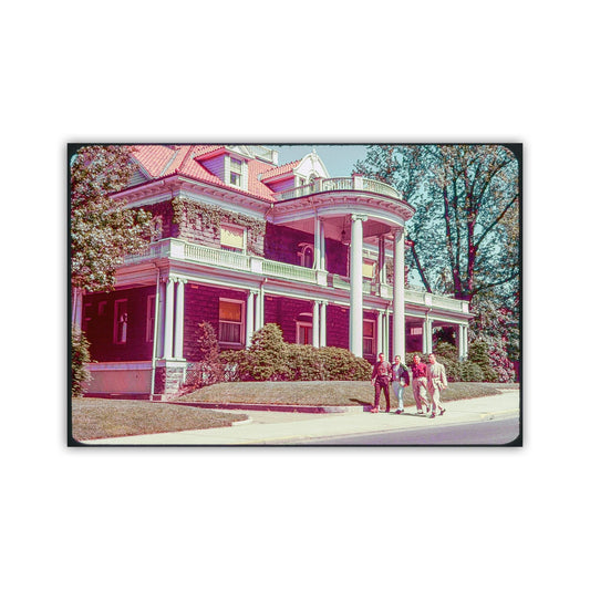 Vintage West Virginia University Campus Art with Purinton House