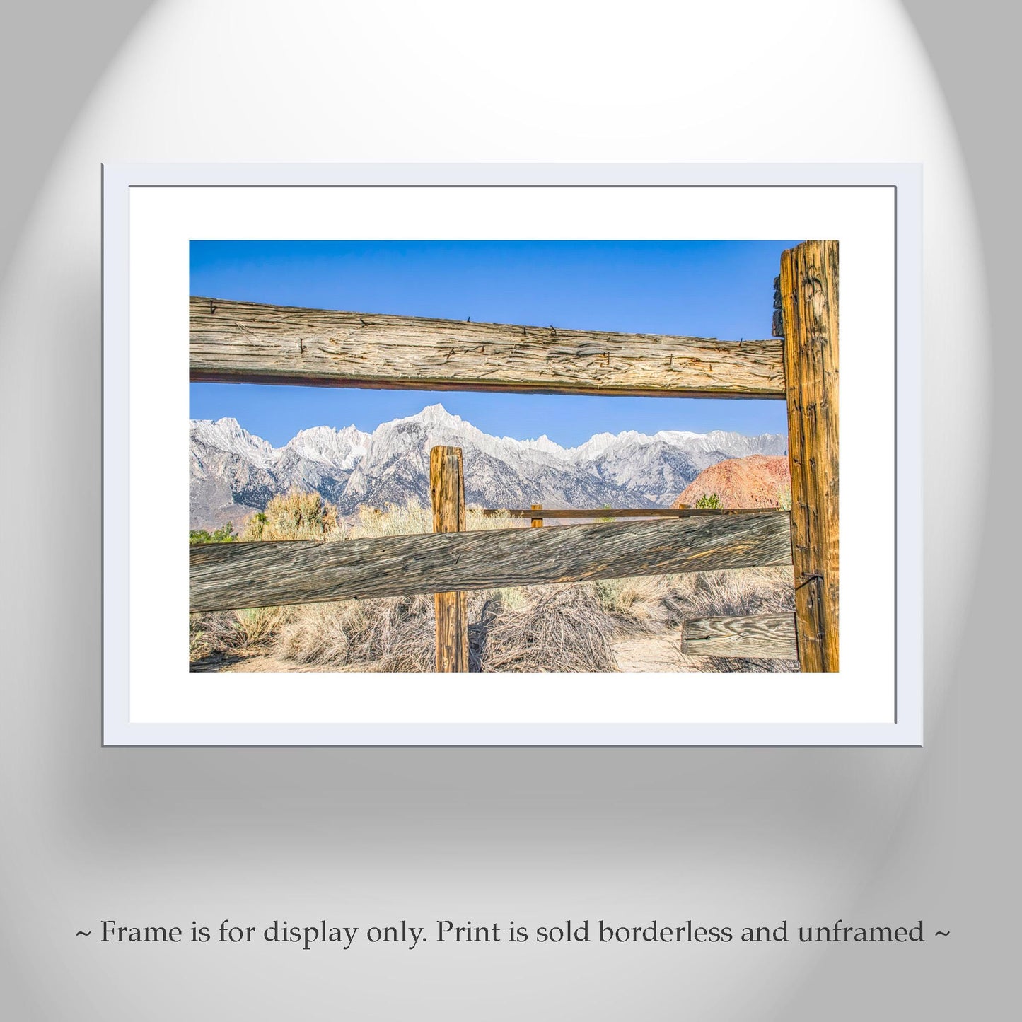 Eastern Sierra Landscape | Lone Pine CA Western Style Art Print