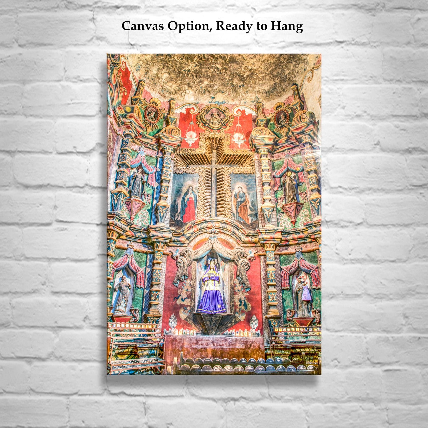 San Xavier del Bac Spanish Colonial Mission Church Interior Art