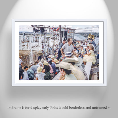 Vintage Santa Fe Rodeo Photo - Mid-Century Western Wall Art