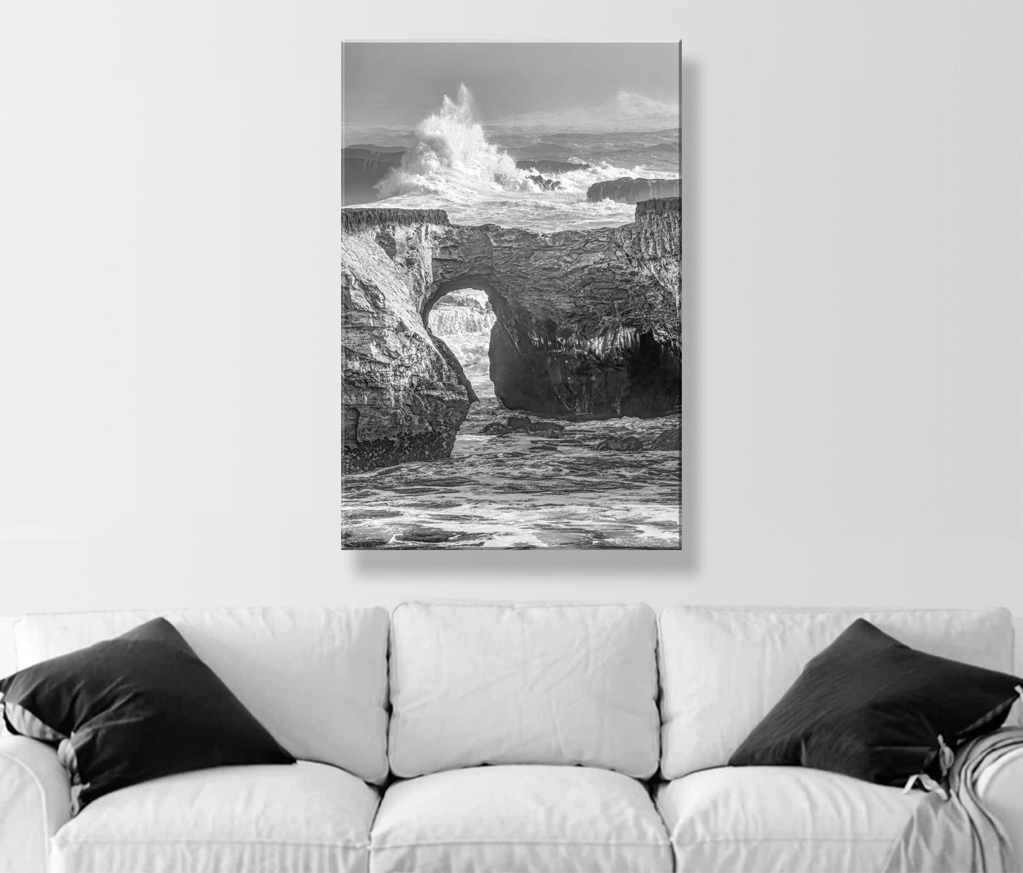 Black and White Mendocino Seascape – Northern California Art Print