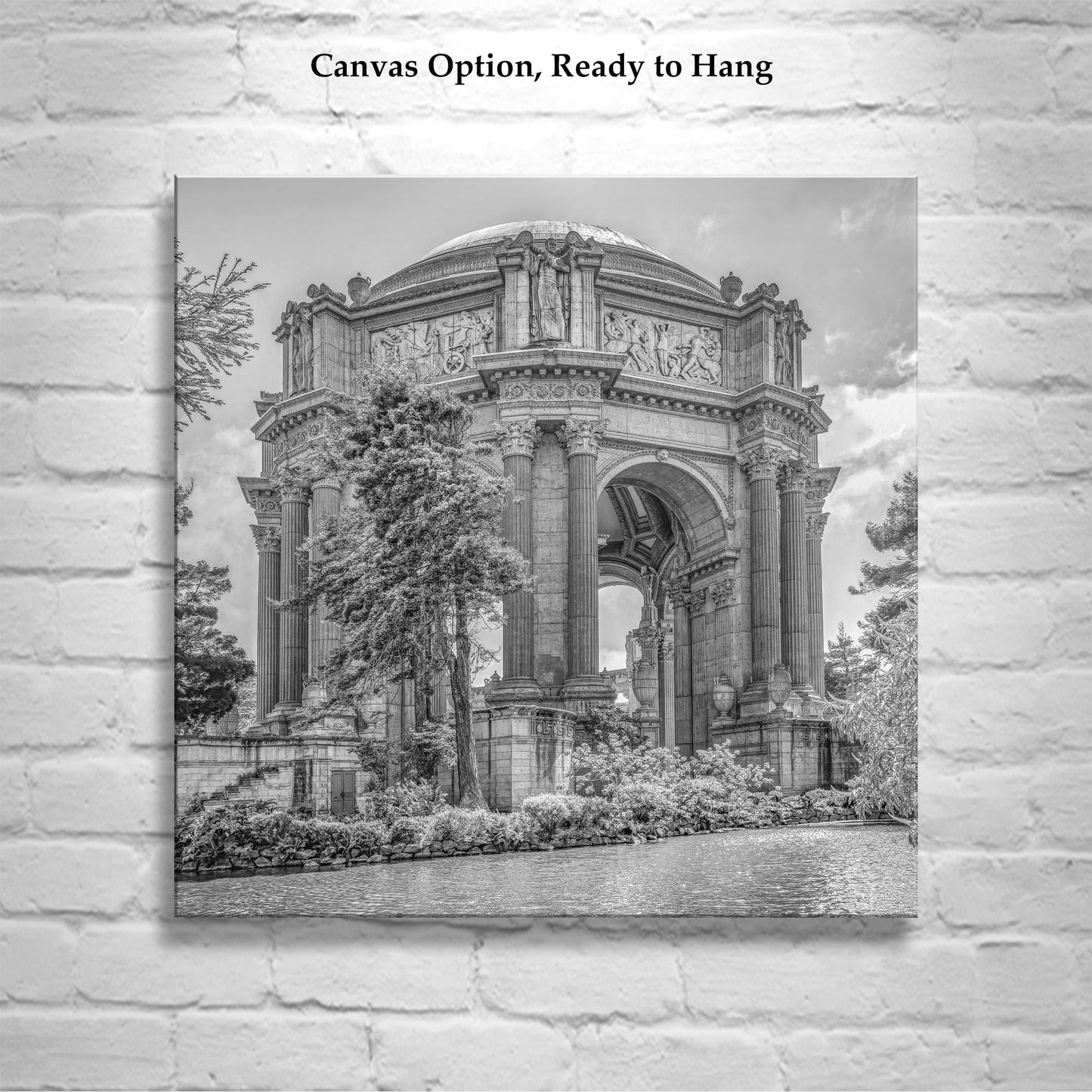 Palace of Fine Arts San Francisco Black and White Wall Art Print