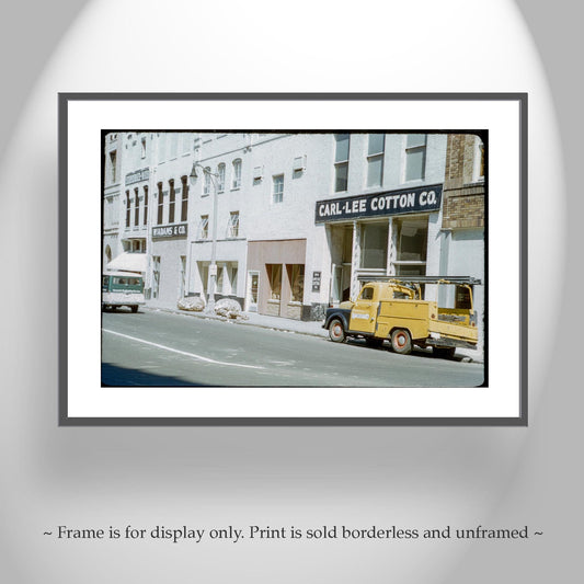 Mid-century Memphis Tennessee Street Scene with Cotton Dealers