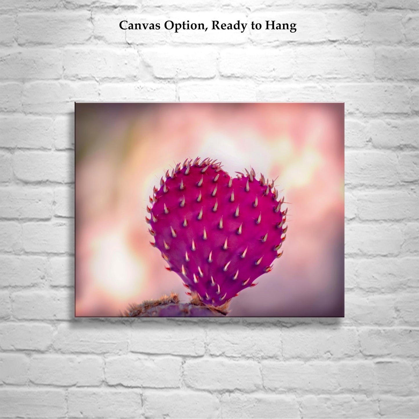 Purple Santa Rita Cactus Art Print | Heart in Nature Art Tucson AZ