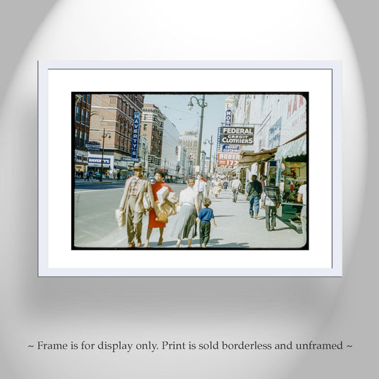 1950s Main Street Memphis Photo – Vintage Tennessee Wall Art