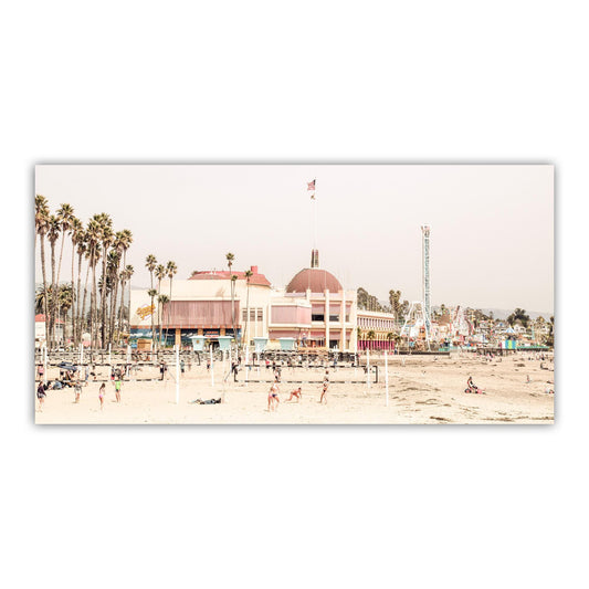 Santa Cruz Beach Boardwalk Panorama Print – Monterey Bay California