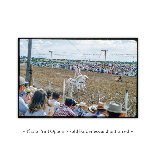 Old Santa Fe New Mexico Rodeo Vintage Art Print