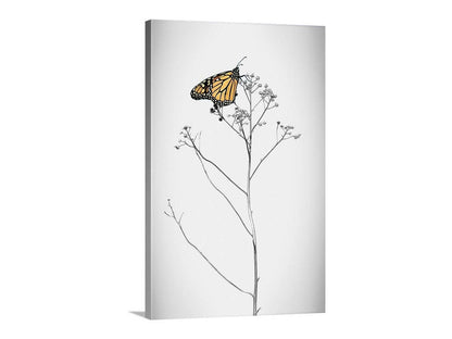 Monarch Butterfly Minimalist Art Print