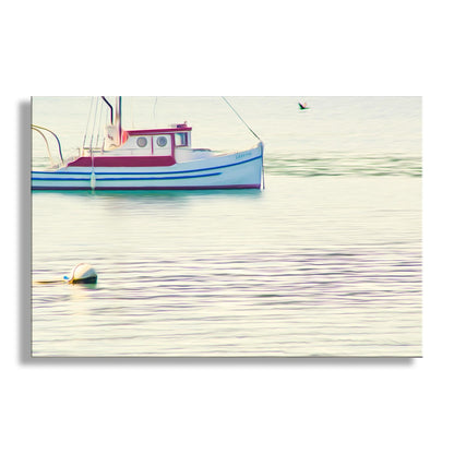 Tomales Bay Fishing Boat Art Print | Point Reyes California Nautical Wall Decor