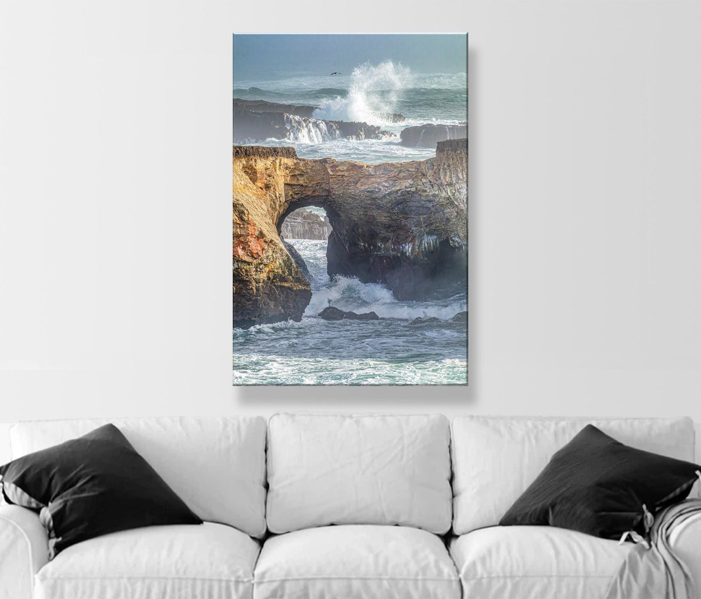 Mendocino Coast Art Print on Canvas | Pacific Ocean Waves Seascape
