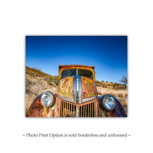 Old Ford Truck Picture as Rustic Ranch Wall Art by Murray Bolesta