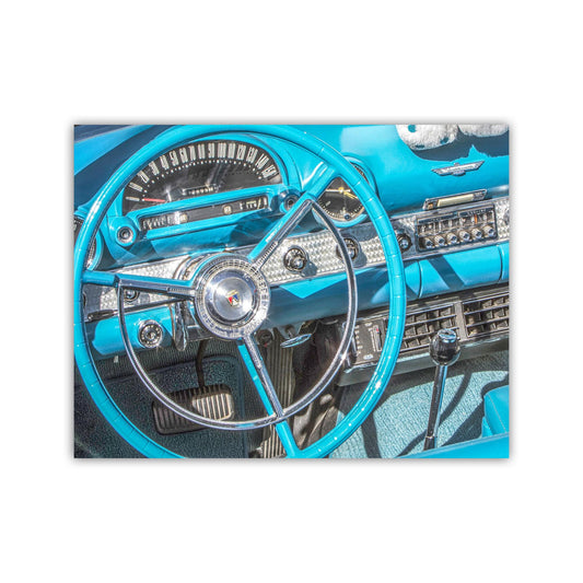 Ford Thunderbird Vintage Car Art Print | Mid Century T-Bird Art