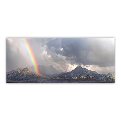 Tucson Arizona Landscape Art | Santa Rita Mountains Desert Rainbow Art