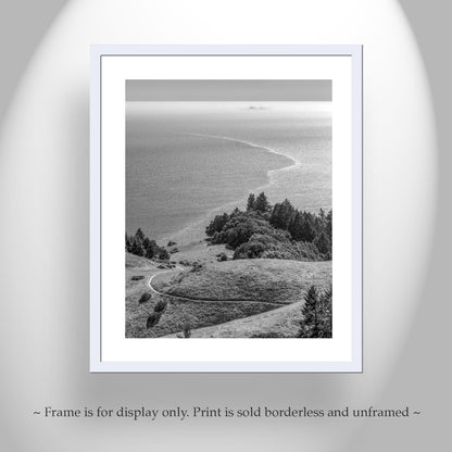 Mount Tamalpais Marin County California Black and White Art