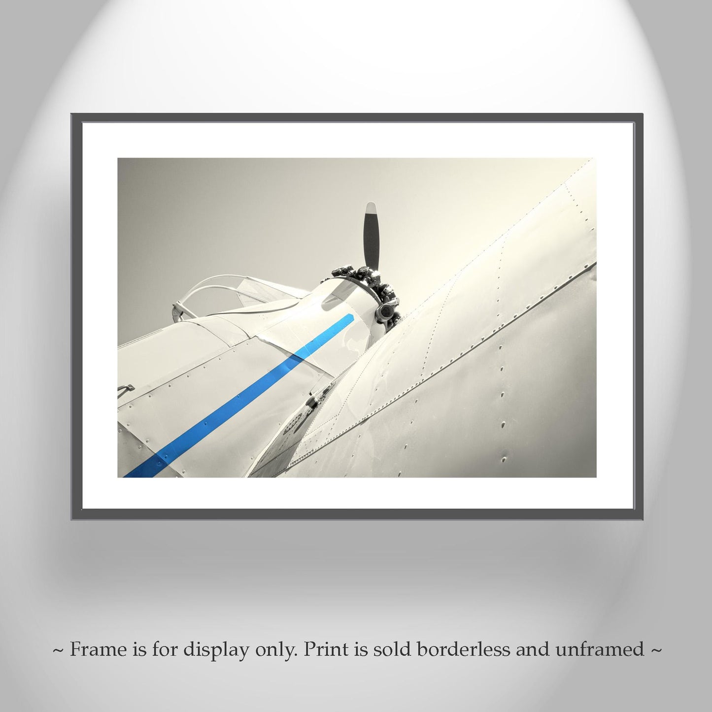 Vintage Airplane Artwork with Crop Duster | Aviation Wall Decor