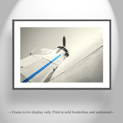 Vintage Airplane Artwork with Crop Duster | Aviation Wall Decor
