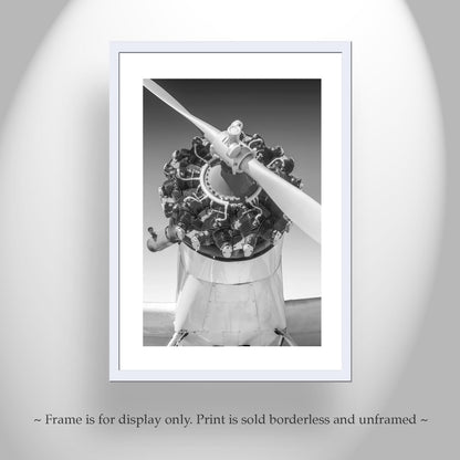 Crop Duster Vintage Airplane Photo | Pilot Gift in Black and White
