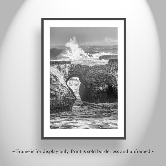 Black and White Mendocino Seascape – Northern California Art Print