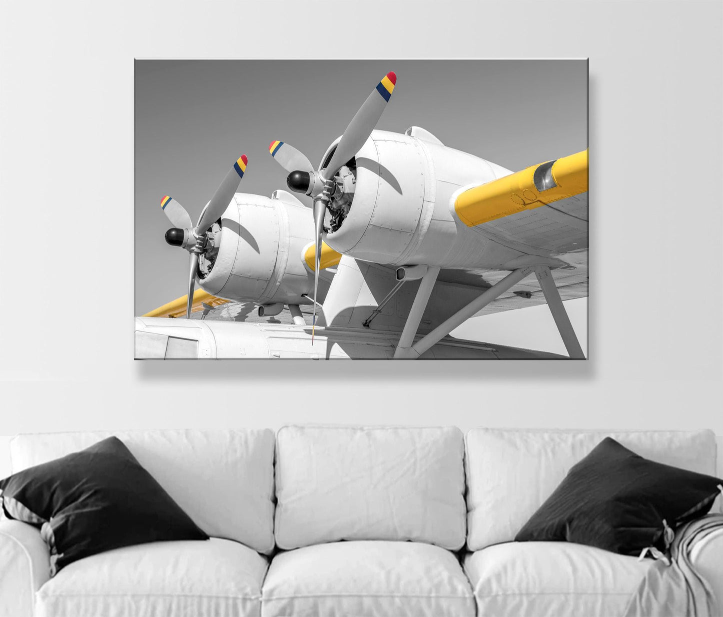 Pan Am Airplane Art with Vintage PBY Flying Boat | Gift for Pilot