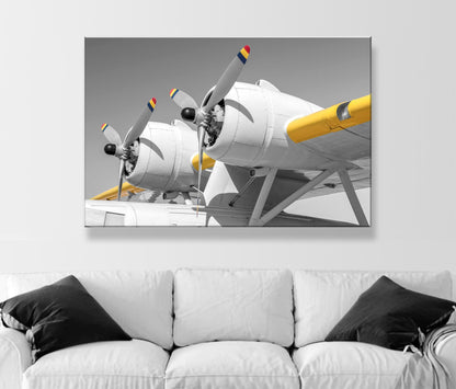 Pan Am Airplane Art with Vintage PBY Flying Boat | Gift for Pilot