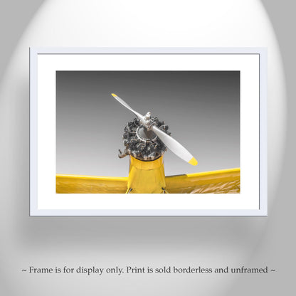 Aviation Wall Decor with Vintage Crop Duster Airplane as Pilot Gift