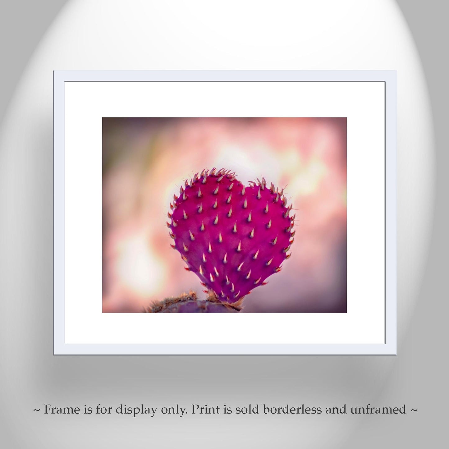 Purple Santa Rita Cactus Art Print | Heart in Nature Art Tucson AZ