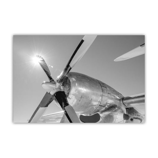 Aviation Wall Art | Boeing Superfortress Warbird in Black & White