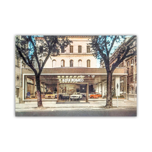 Alfa Romeo Vintage Car Art Print for Wall Decor | Italy Car Showroom
