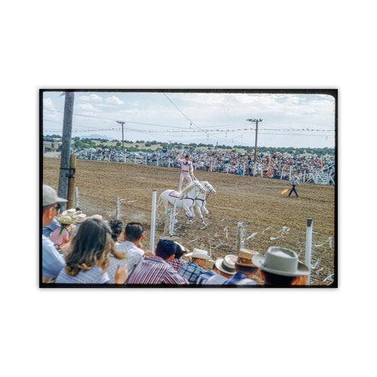 Old Santa Fe New Mexico Rodeo Vintage Art Print