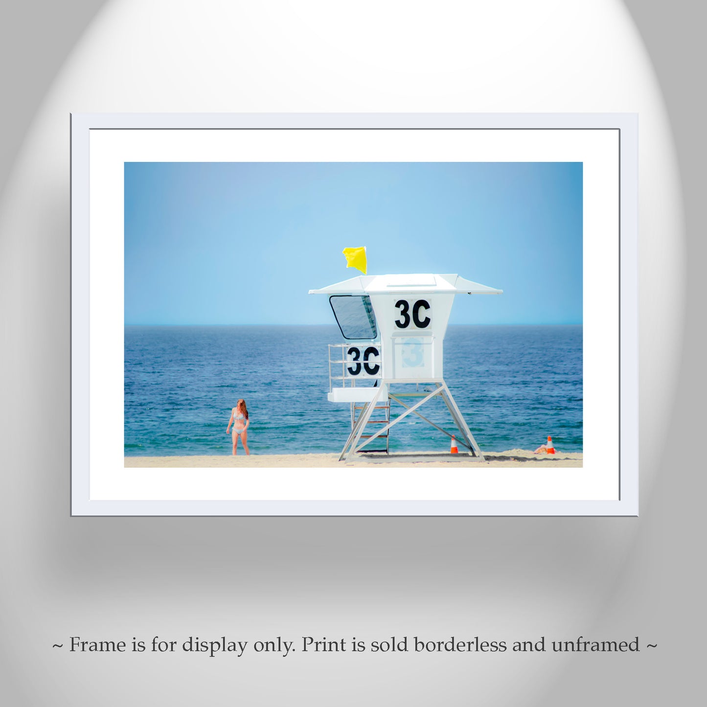 Southern California Beach Lifeguard Tower at San Diego Art Print