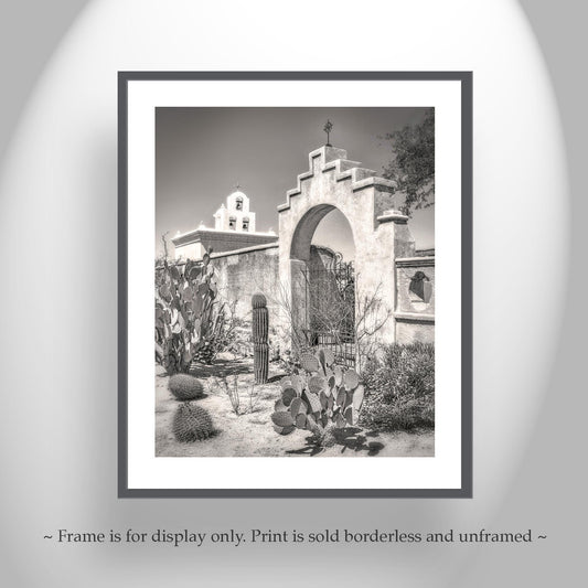 Mission San Xavier del Bac Chapel in Tucson Arizona Wall Art Print