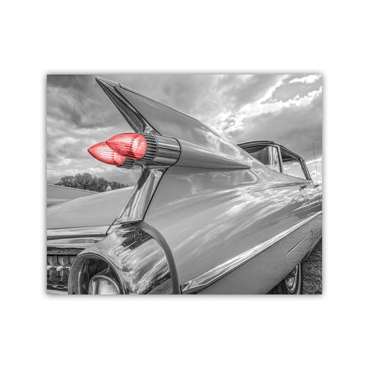 1959 Cadillac Photo Print in Black and White | Classic Car Art
