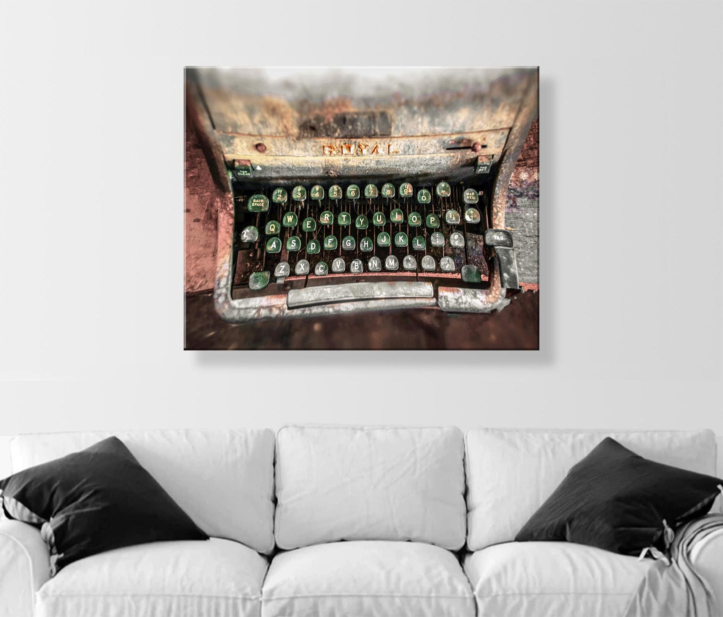 Surreal Rustic Typewriter Wall Art – Fine Photography for Writers